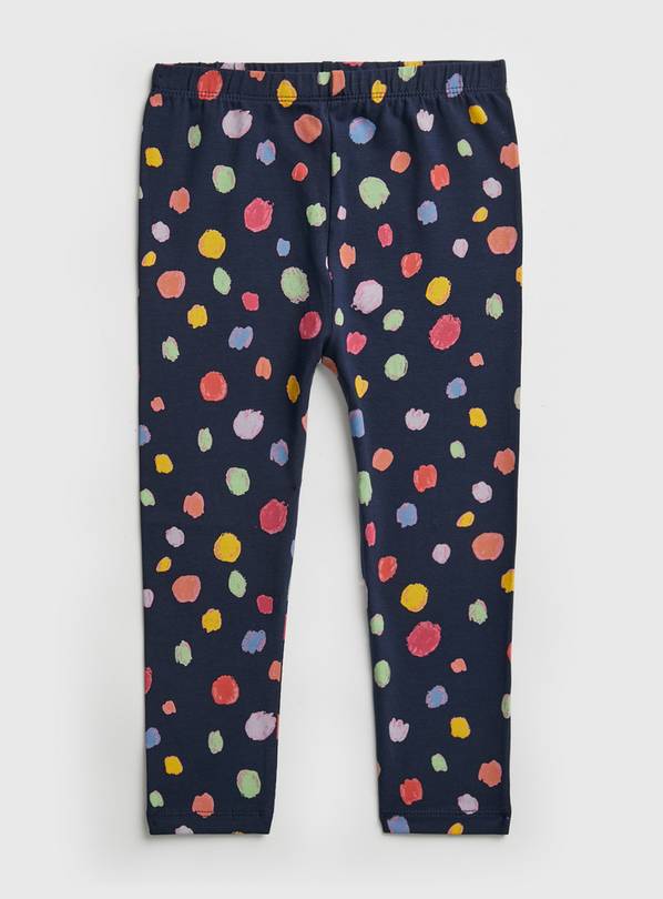 buy-navy-dot-print-leggings-4-5-years-trousers-and-leggings-argos